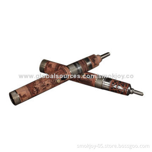 New N Fire LA3/LA4 Smokjoy Wooden Atomizers/Clearomizers with 2.5mL Capacity, OEM Orders Available